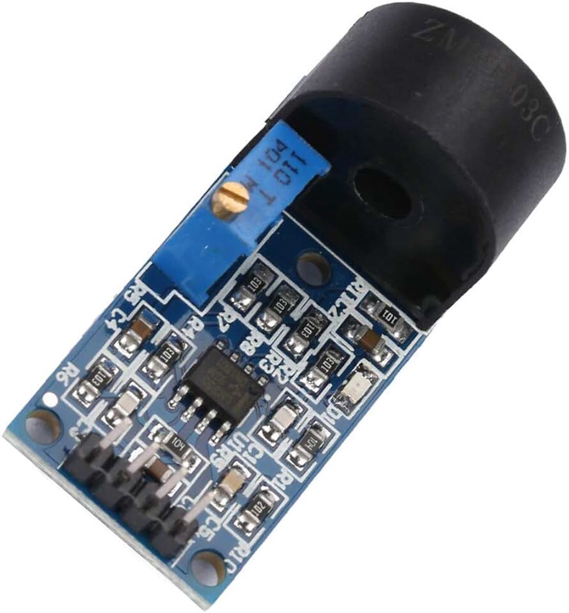 Current Sensor Module Current Sensor, AC Current Sensor Sct013 5A Ammeter Sensor Board High Exactness Single Phase Current Transformer Module