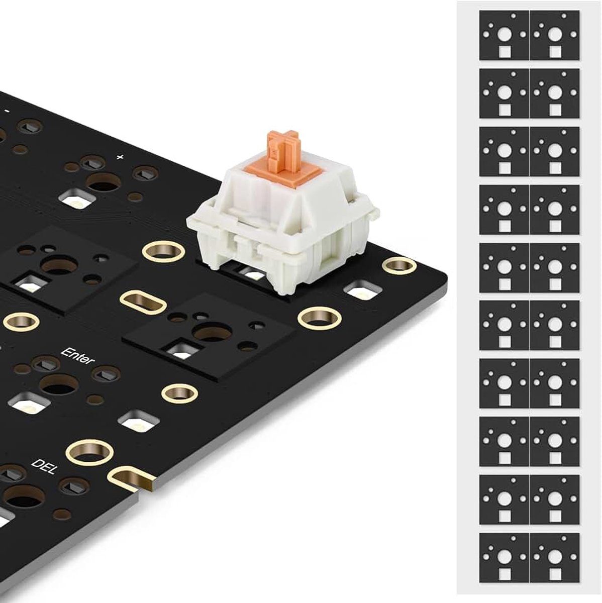 Toetsenbord Schakelaar Pads 1mm Dik Poron Schuim voor 61/64/87/100/104/108 Hot Swap Toetsenbord 120 Stuks