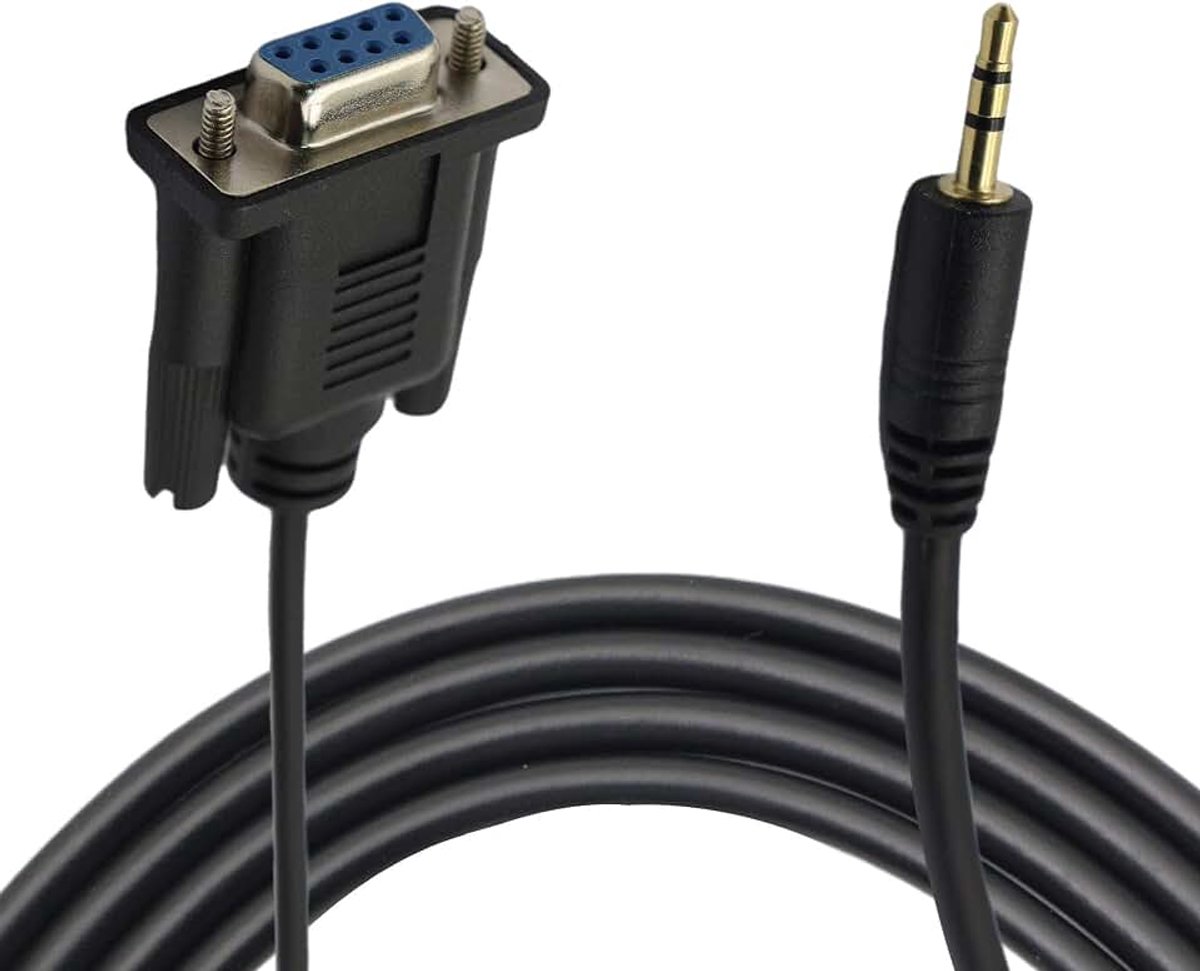 Vrouwelijk naar 2.5mm, Stereo 2.5mm Jack naar DB9-F 9Pin RS232 Seriële Poort Converter Kabel
