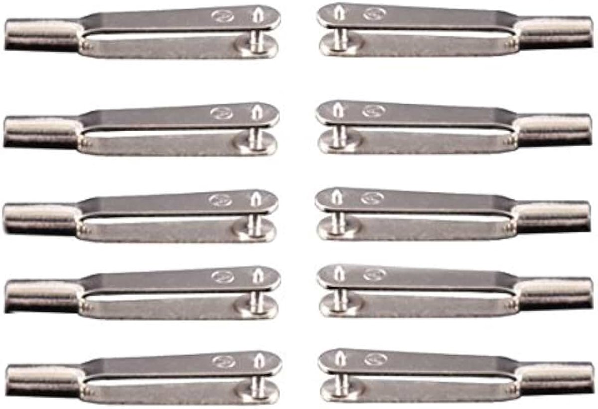 10 stks M2/M3 Clevis Wire Trolley Ijzer Chuck Metalen Staaf Klem Voor Rc Vliegtuig - M2