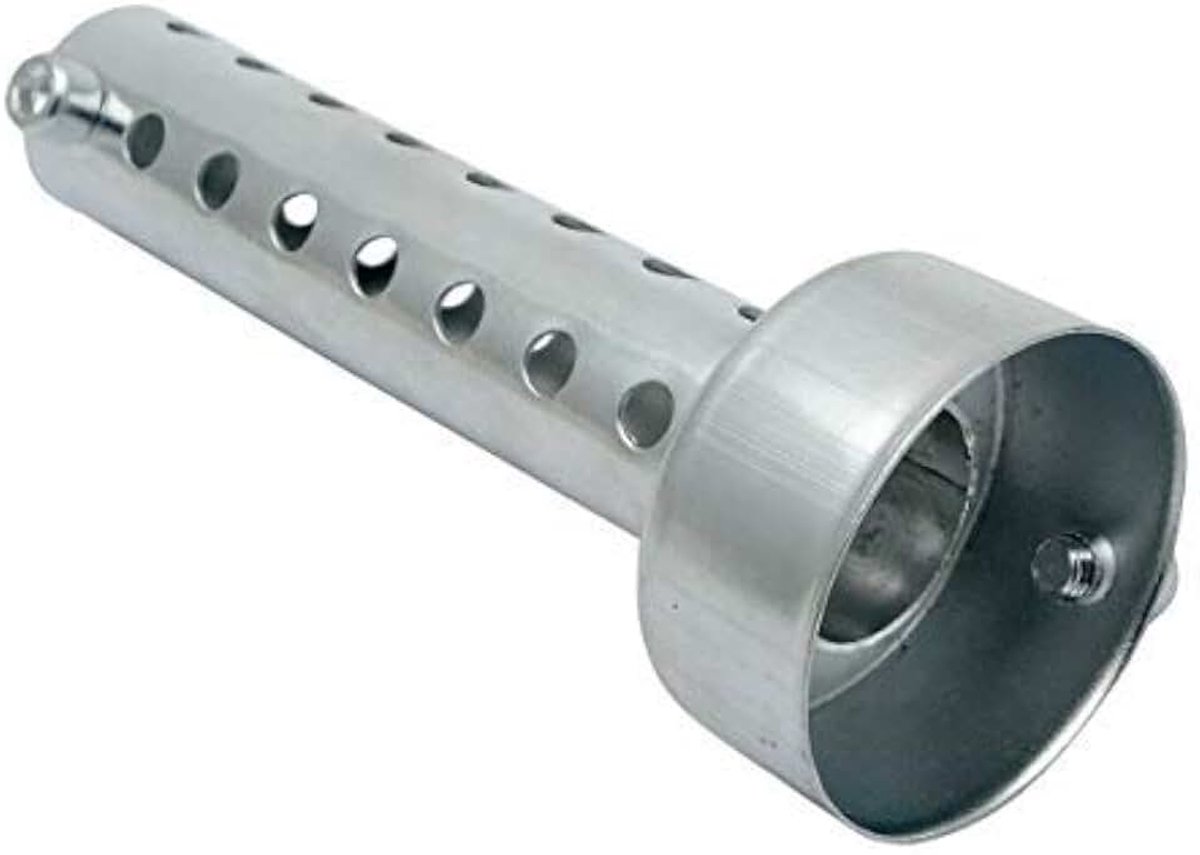 1X Motorfiets Universele Uitlaat Baffle DB Killer uitlaat demper 60mm zilver