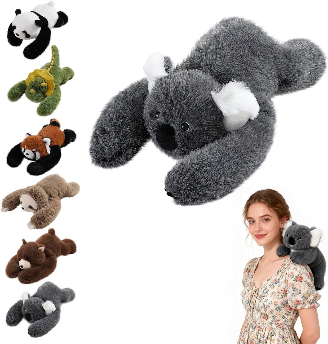 Verzwaarde pluche knuffeldier, knuffeldier voor comfort en ontspanning, zacht pluche kussen voor volwassenen, omarmingsgenoot voor angstverlichting en slaapondersteuning (45 cm)