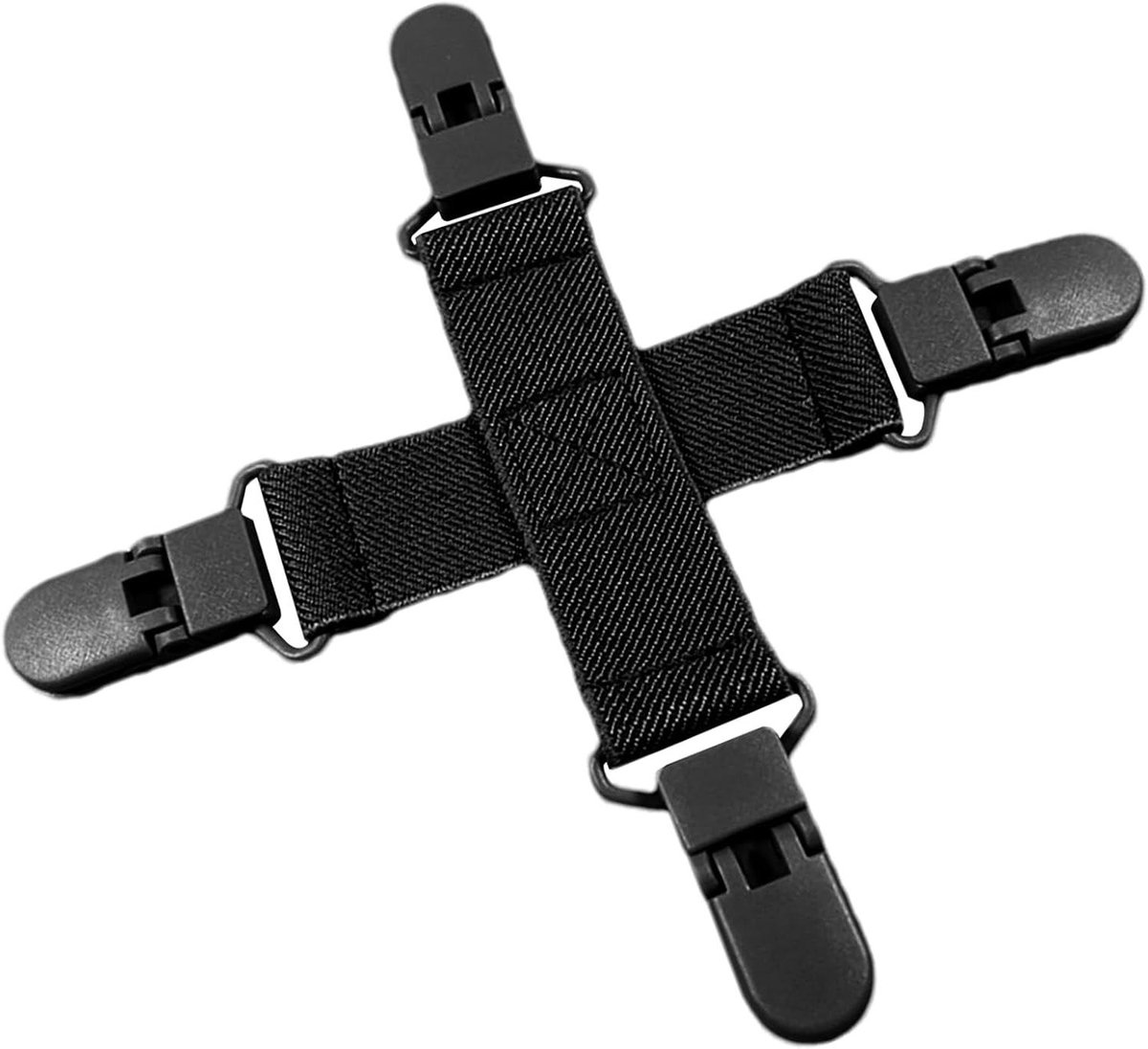 Lakens Ontwarmer - Beddengoed Organizer - Was Efficiënter Maken - Voorkomt Klitten en Verdraaien - 15 x 1.5 cm - Zwart