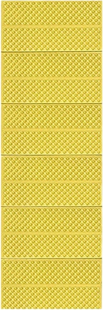 Kampeermatras Schuim - Slaapmatje Lichtgewicht - Outdoor slapen - Eierkrat ontwerp - 60x32x22cm - Geel