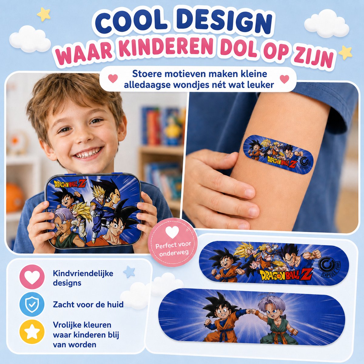 Dragon Ball Z Pleisters - Kinderpleisters - Pleisters Kinderen – 24 Stuks — cadeau in Spellen & Speelgoed - foto 2