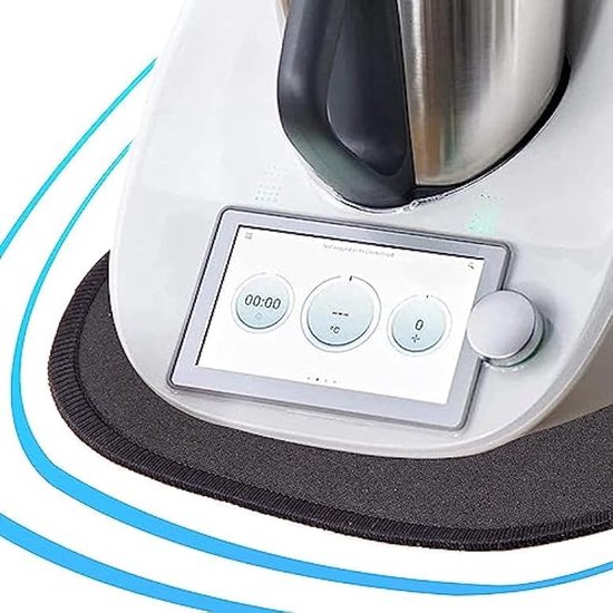 Schuifplank Keukenmachine - Glijmat Mixer - Apparaat Verplaatsen - Werkblad Bescherming - 30 x 35 cm - Zwart — afbeelding 2