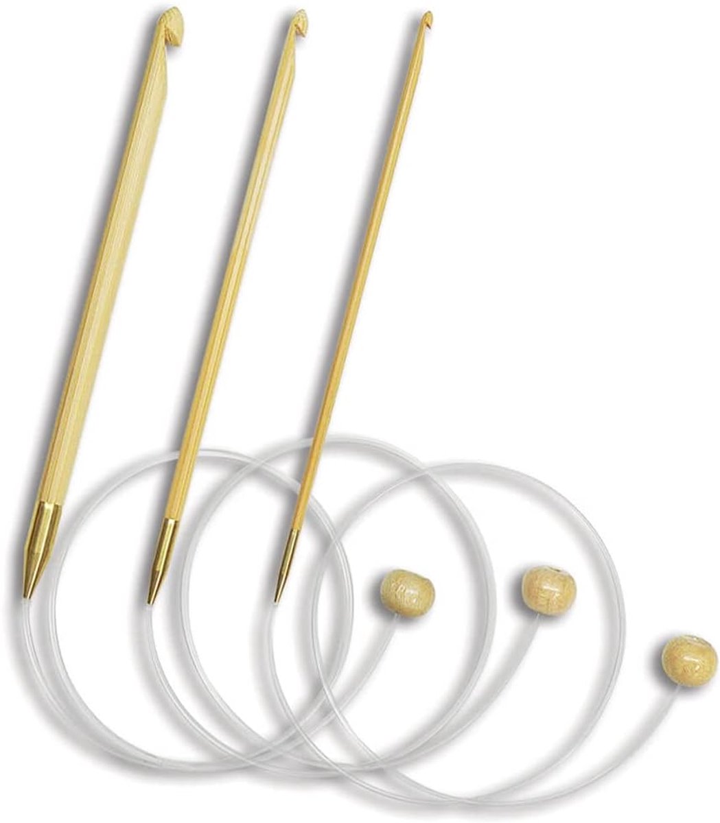 - Seeknit (50 cm, 3,00 mm) Flexibele Afghaanse Haaknaald - 1 Stuk