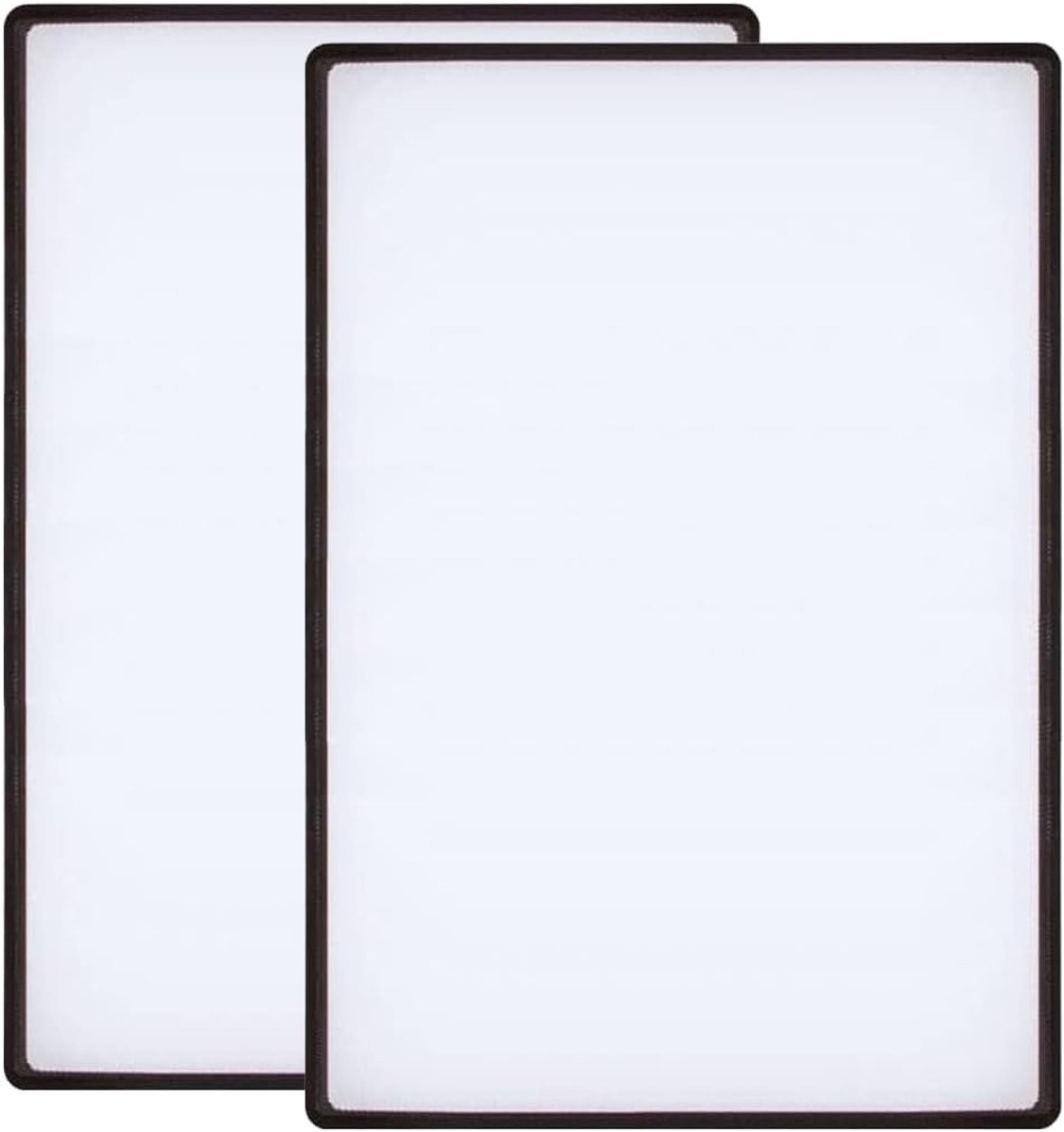 Leesloepen, vergrotingsglas, 2 stuks, voor hele pagina's, Fresnel lens, 3 x (300%) voor senioren en om te lezen, sieraden, boeken, landkaarten (180 x 120 mm)