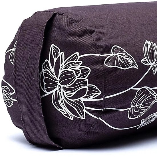 Bolster lotusplant antraciet biokatoen (OCS) van Yogi & Yogini — afbeelding 4