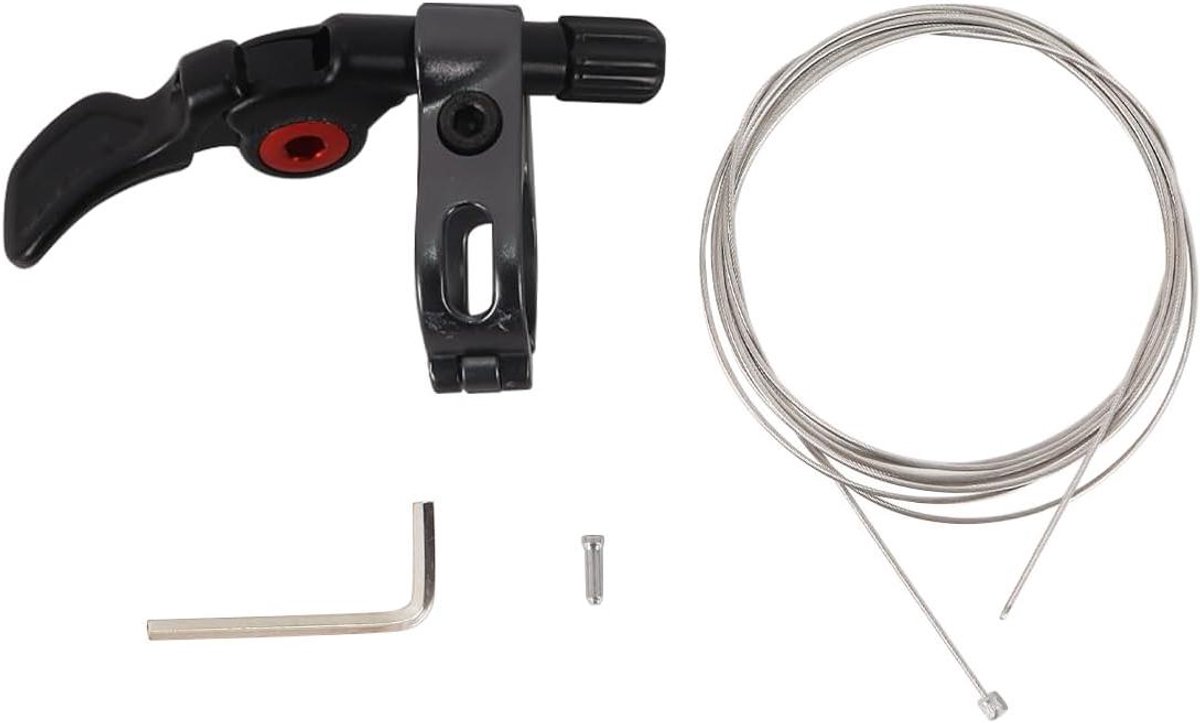 Verstelbare Zadelpen Hendel - Dropper Post Remote - Fiets Zadel Verstellen - Lichtgewicht Aluminium - 22.2 mm Diameter - Zwart