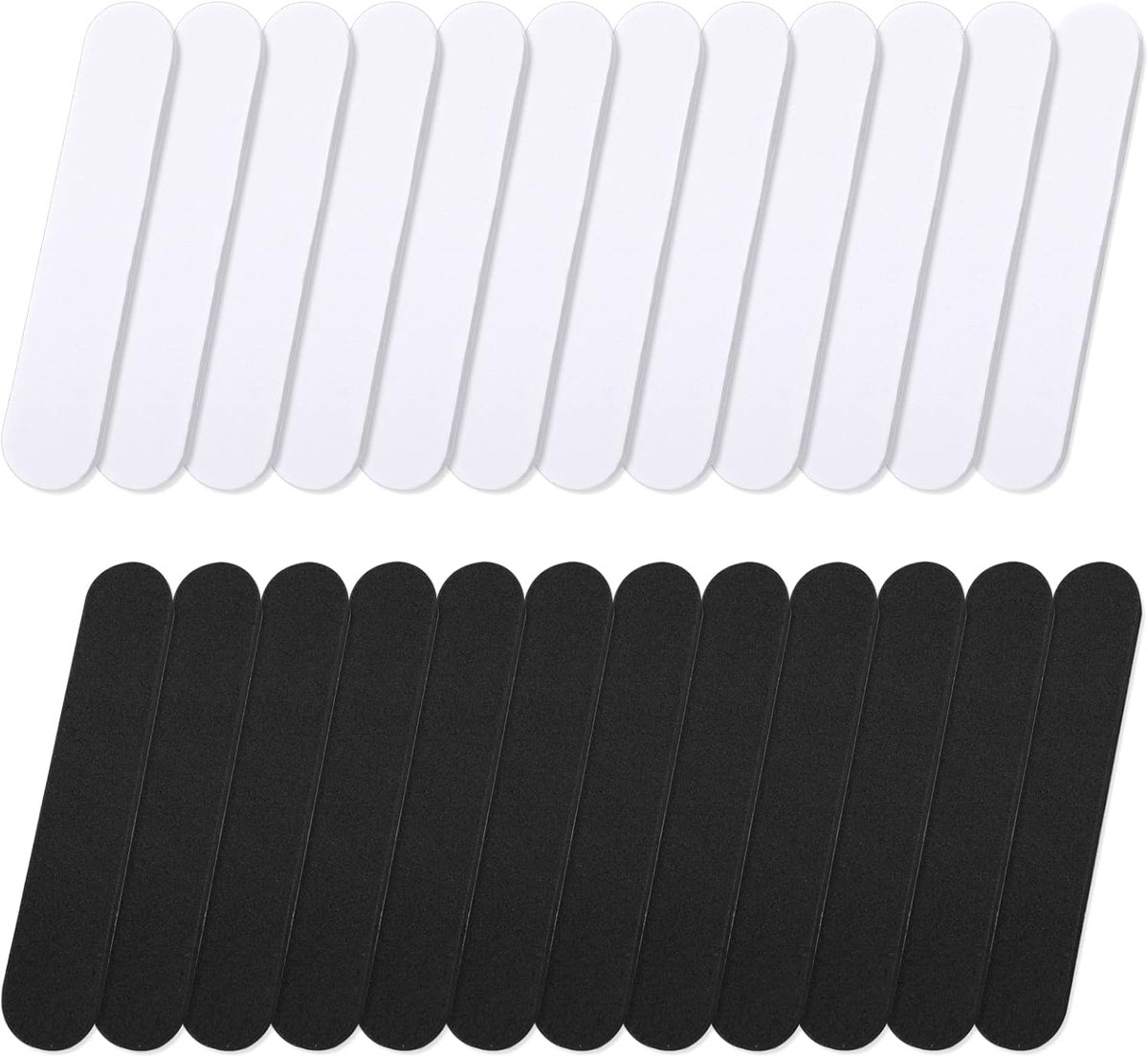 Size Reducer - 24 Stuks Hoed Inserts voor Verkleining - Sizing Tape Foam Insert Met Sweat Liner Protector, 3 mm (Zwart Wit)