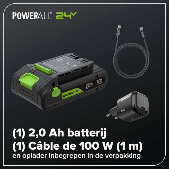 Accu Snoeizaag - Telescoop Snoeischaar - Hoge Takken Snoeien - Automatische Oliesmering - 2.68 Meter - Groen — afbeelding 3