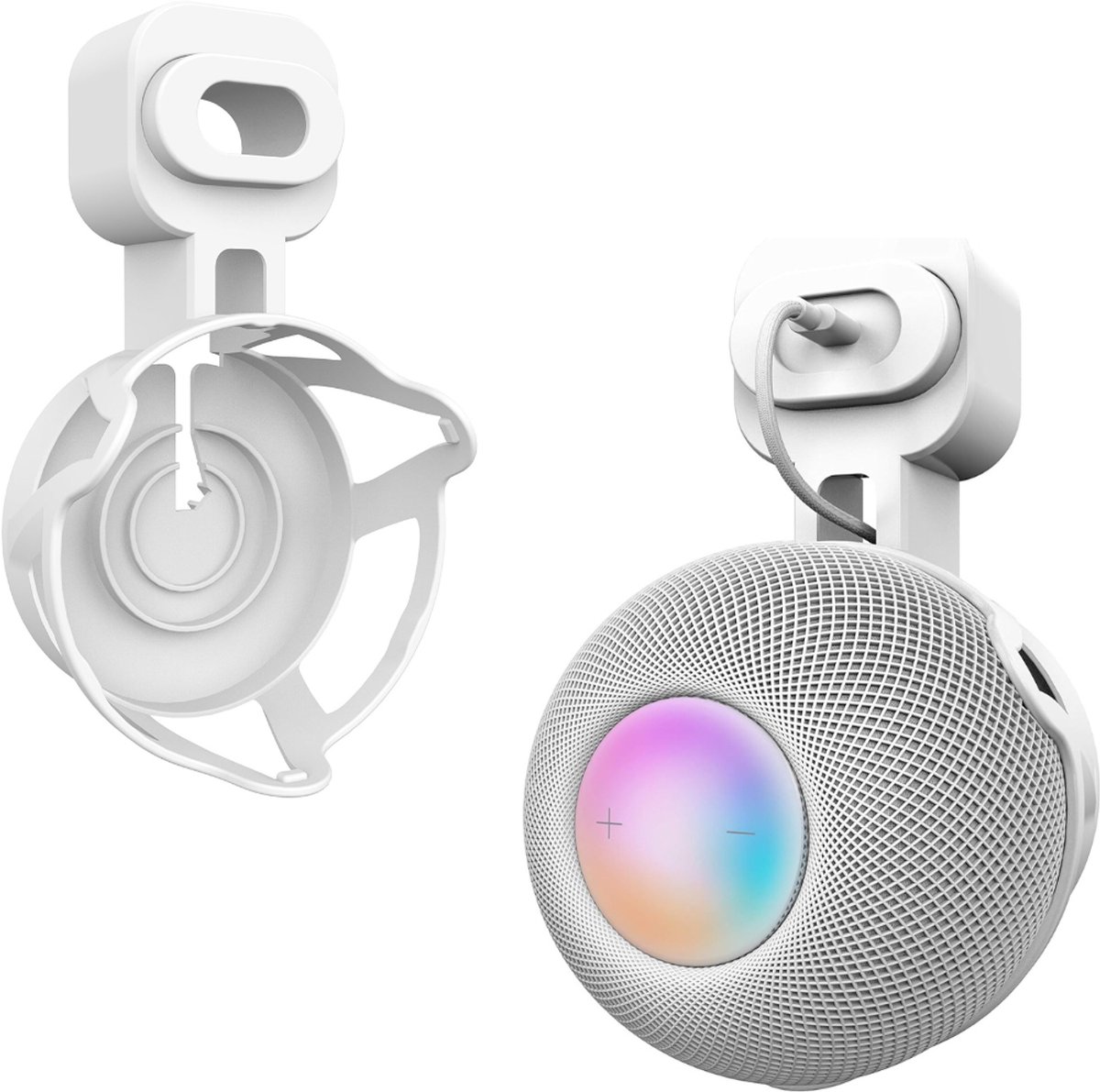 ApexArte® Homepod Houder – Luxe Houder – Muurbeugel – voor een Betere Geluidservaring – Speaker Stand -Grijs