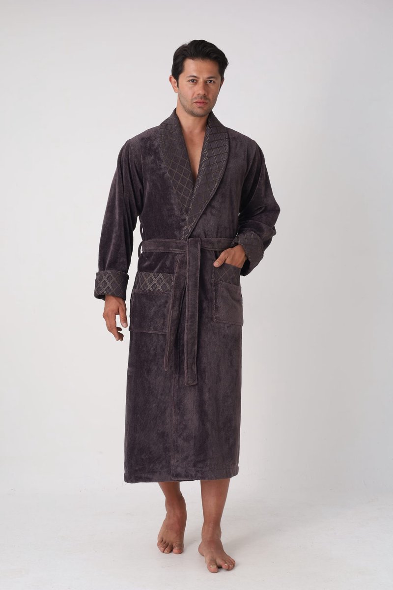 Heren Badjas Damian / Bruin / XXL