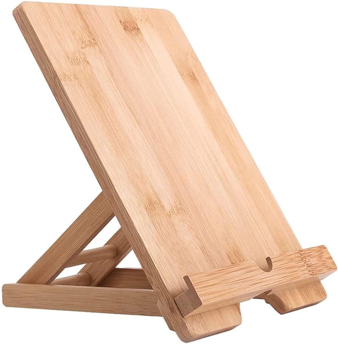 tablet-standaard, houten mobiele telefoonstandaard voor desktop, houten tablethouder, bureau, mobiele telefoonhouder, mobiele standaard voor iPad, tablets en iPhone, alle telefoons
