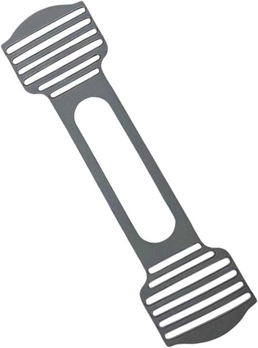 Kookpot Sluitband - Dekselhouder - Lekvrij Koken - Hittebestendig Siliconen - 31 x 8 cm - Grijs