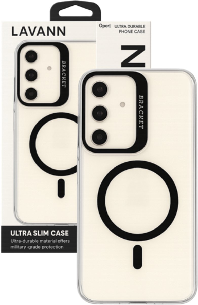 Lavann Bracket Magsafe Protection case geschikt voor Galaxy A17 - Zwart