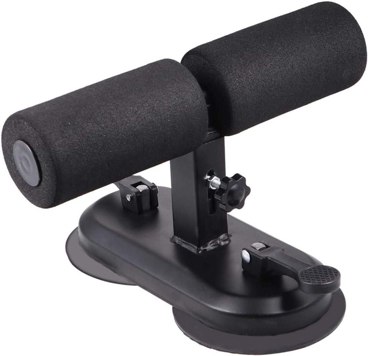 Buikspier Trainer - Fitness Hulp - Thuis Trainen - 4 Verstelbare Hoogtes - 21 cm - Zwart