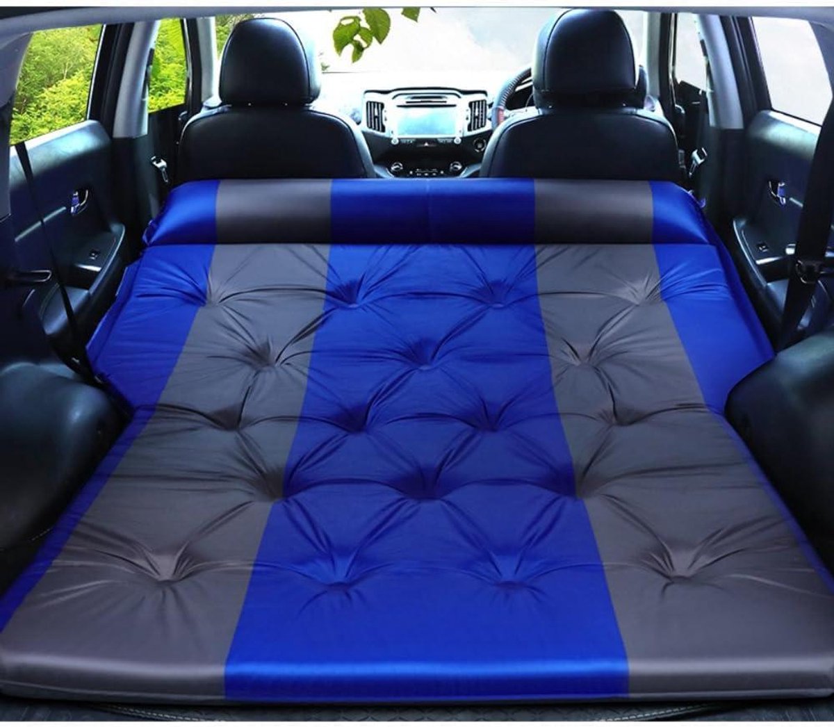 Auto Luchtbed - Opblaasbaar Matras - Kamperen Reizen - Draagbaar Ontwerp - 1 kg - Grijs