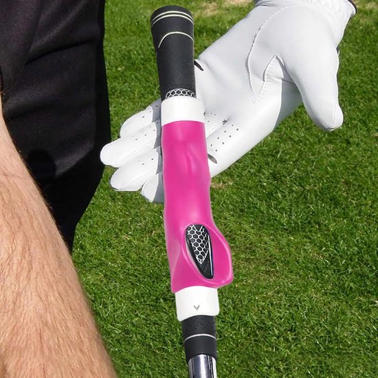 Golf Grip Trainer - Swing Hulp - Golf Prestaties Verbeteren - Antislip Ontwerp - Unisex - Roze Rood van GOLF — afbeelding 3