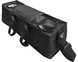Kinderwagen Organizer - Autostoel Tas - Reizen Met Baby - Geïsoleerde Bekerhouders - 37x29x9 cm - Zwart