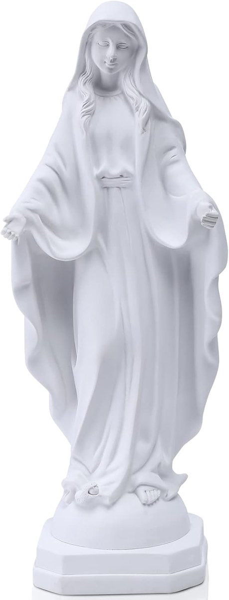 12-inch Maagd Maria Standbeeld Buiten, Waterdicht Religieus Buiten Decor Zonwering Tuinbeeld, Geschikt voor Tuin, Binnenplaats, Kerkhof