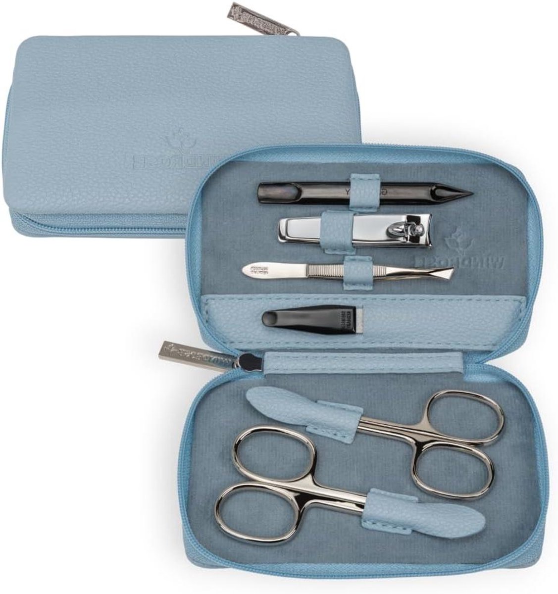 Manicure Set - Nagelverzorging Set - Persoonlijke Verzorging - Handgemaakt - 7.5 cm - Blauw