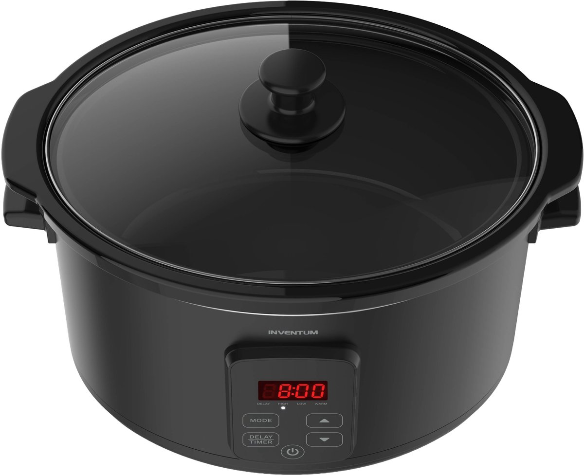 Inventum SC601B Slowcooker - 6 L - Warmhoudfunctie - Keramische Binnenpan - PFAS-vrij - Zwart – foto 7