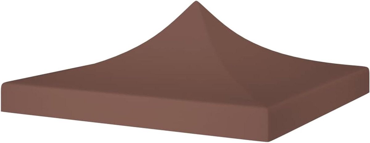 Tentdak Vervanging - Partytent Dak Bedekking - Buitenfeesten Beschermen - UV- en Weerbestendig - 3 x 3 m - Bruin