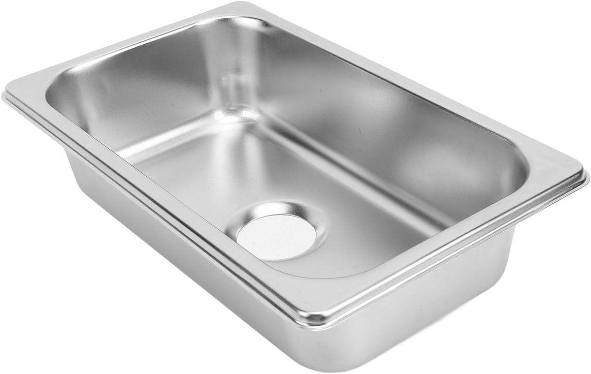 304 RVS Gootsteen Rechthoekige Handwastafel met 40mm Riool Uitlaat voor Boot Caravan Jachten Boten (Polijsttekening GR-1465)