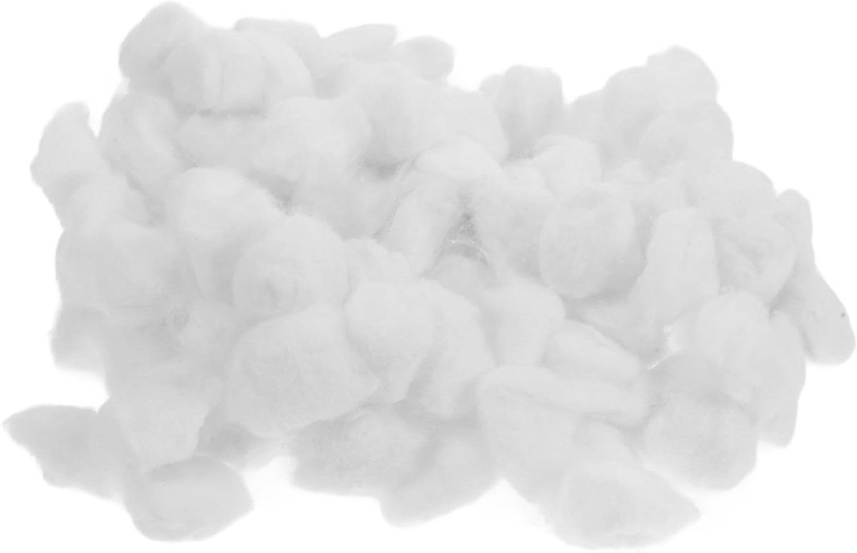 Katoenen Ballen - Wattenbolletjes Make-up Pads - Nagels Reinigen - Zacht Katoen - 500 g - Wit