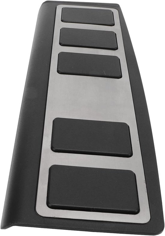 Voetsteunpedaal - Rustpedaalhoes - Auto Interieur - Antislip Rubber - 35x12x2 cm - Zilver — afbeelding 4