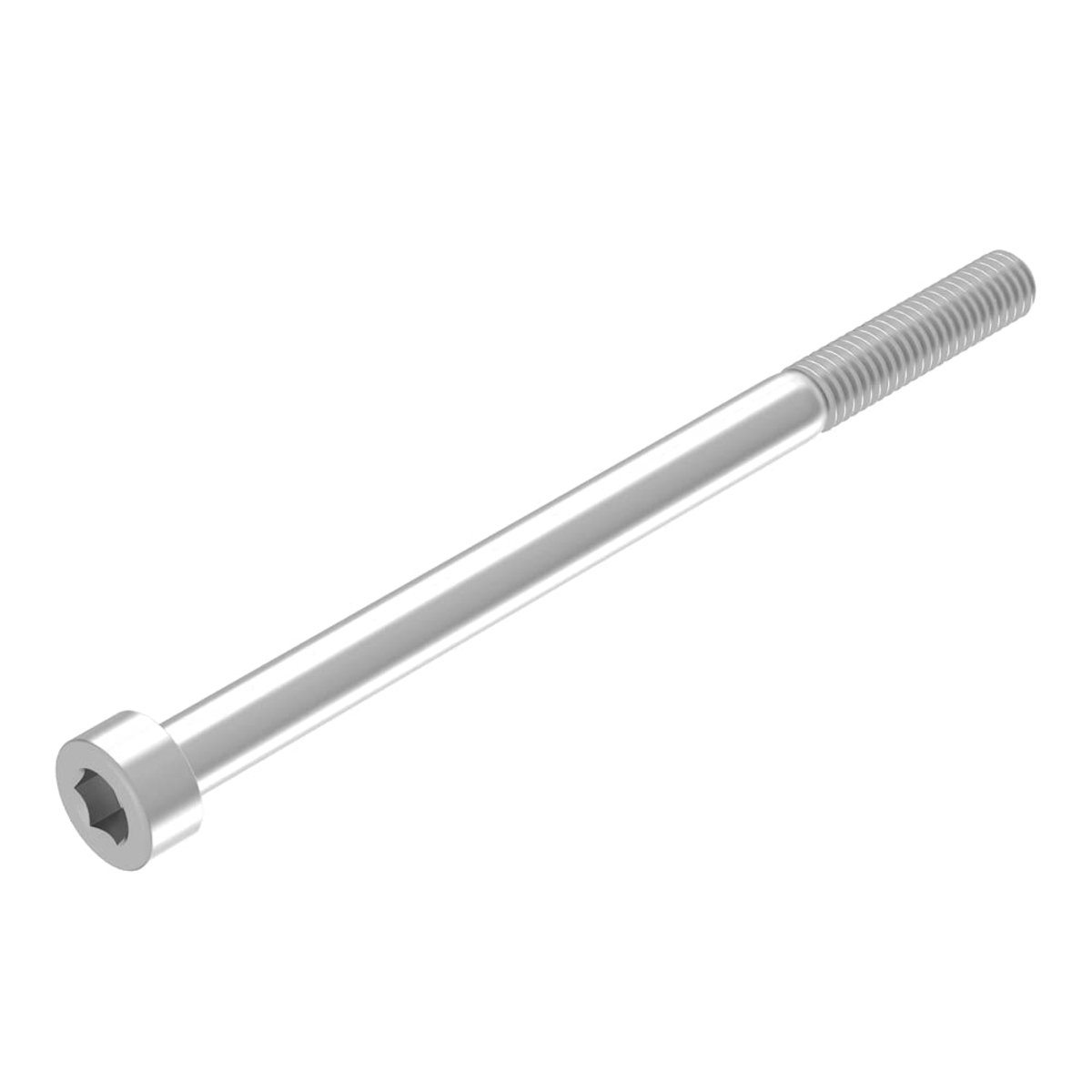 Cilinderschroef M4 x 60 mm, roestvrij staal VA V2A A2, DIN 912 / ISO 4762, binnenzeskant, gedeeltelijke schroefdraad, 20 stuks