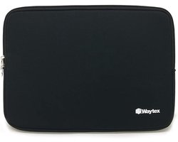 SnelShoppen - WAYTEX 71002 Beschermhoes voor Tablet en Laptop 13-14 Inch - Zacht Neopreen, Zwart, Ideaal voor Bescherming Thuis en Op Reis
