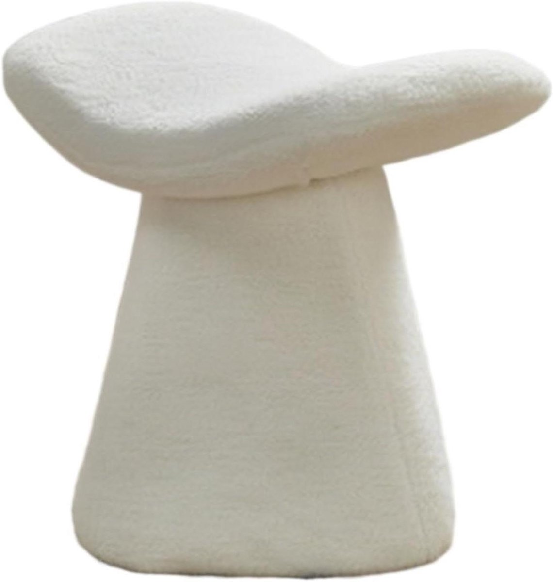 Voetenbankje - Zitje - Ontspannen - Gewatteerde zitting - 51x33x49cm - Wit