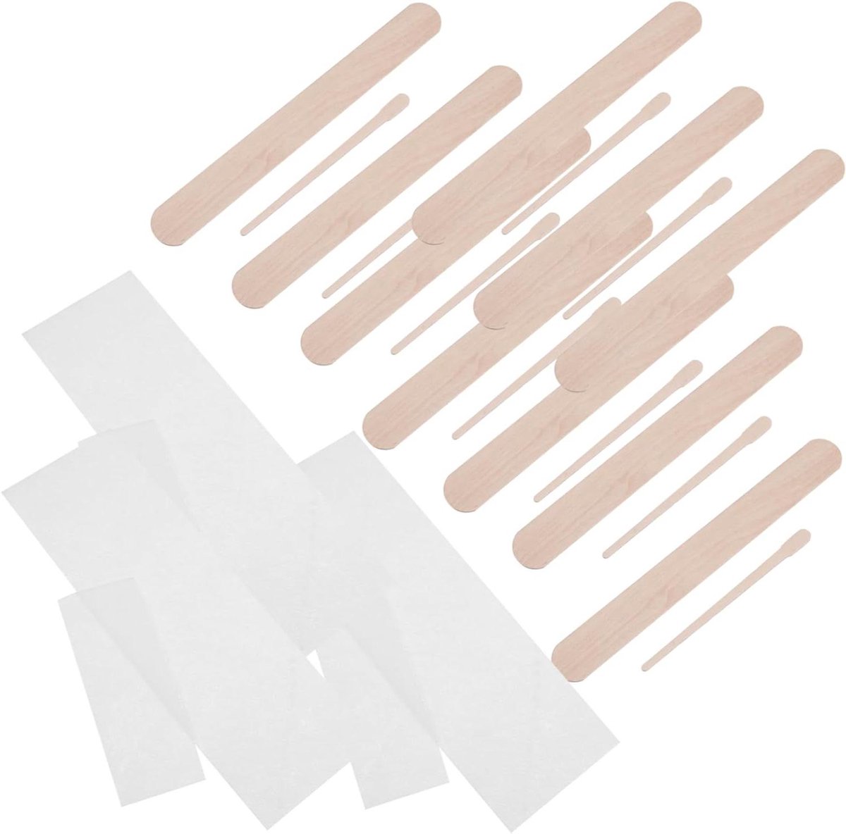 Wegwerp Waxstrips - Ontharingspapier Hout - Thuis Ontharen - Gelijkmatige Applicatie - 400 Stuks - Niet gespecificeerd