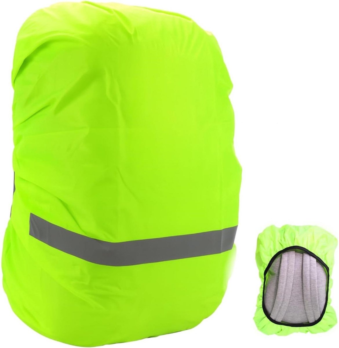 SSTRWGOOD Regenhoes voor Rugzak - Waterdichte Regenscherm met Reflectiestrook - Elastische Trekkoord Sluiting - Opvouwbaar Design Geschikt voor 18-30L Schooltas - Oxford Materiaal - S Maat