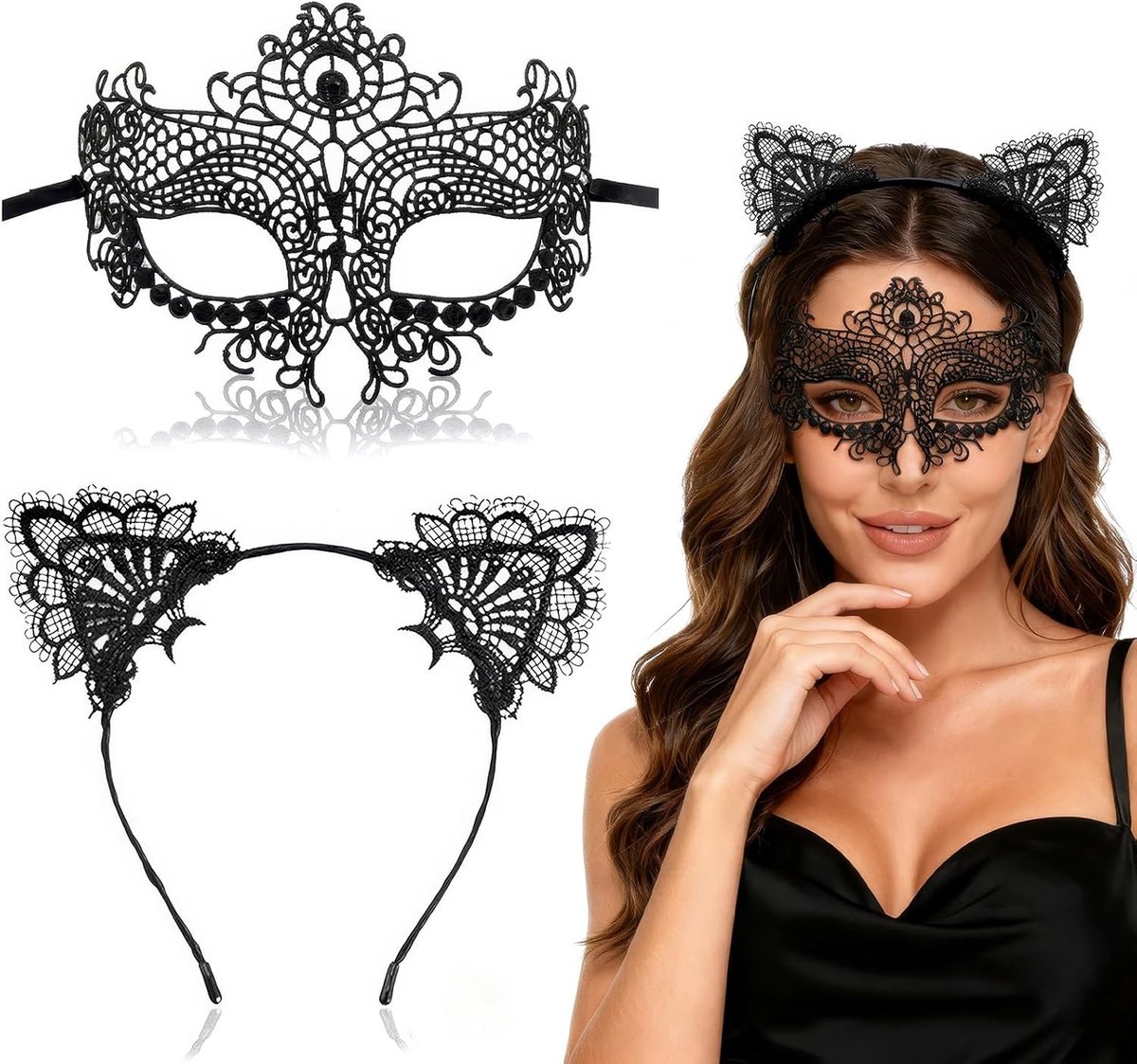 Schattige kattenoren hoofdband voor feestjes, kostuums en dierenliefhebbers