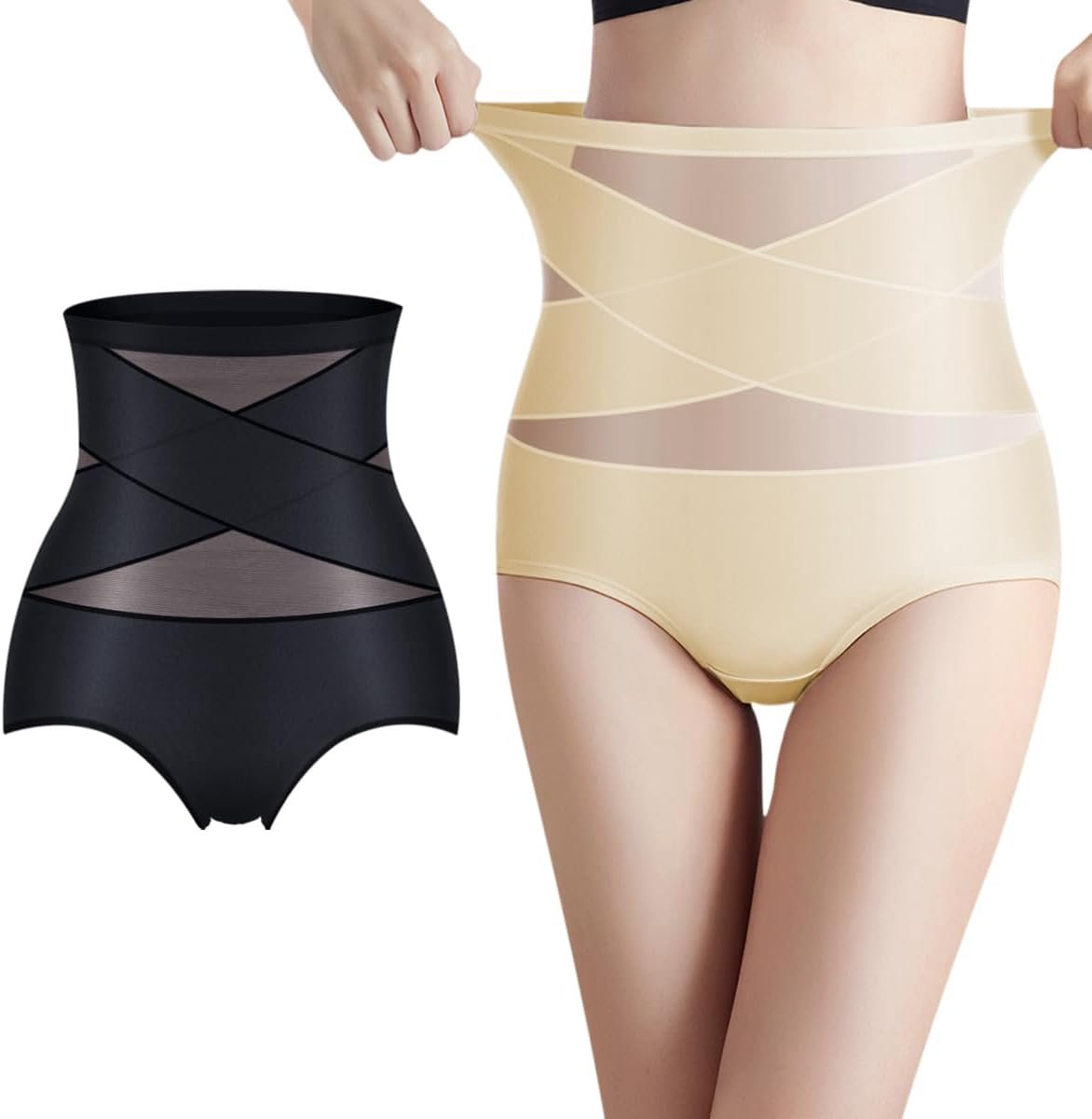 Buikcontrole Onderbroeken Dames - Slips Buikweg Hoge Taille, Shapewear, Figuurvormende Ondergoed (Meet de tailleomtrek voordat u bestelt)