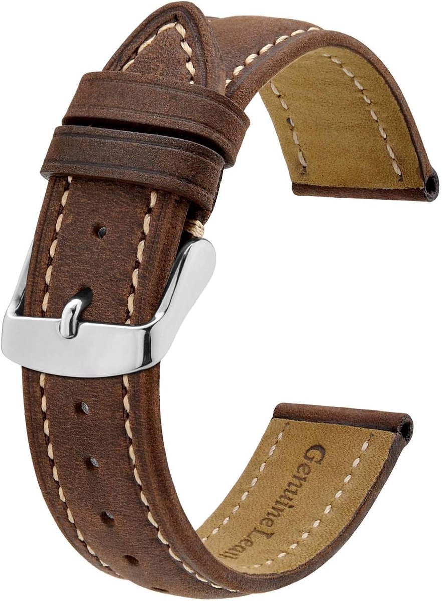 Horlogebandje, Vintage Lederen Vervangende Armband, Band Breedte-14mm 15mm 16mm 17mm 18mm 19mm 20mm 21mm 22mm 23mm 24mm