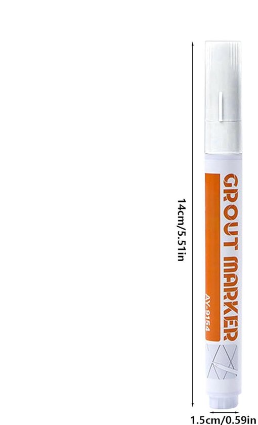 Voegenpen - Tegelmarker Voegstift - Voegen Herstellen - Sneldrogende Waterdichte Formule - 1 stuk - Wit van Voegenpen — afbeelding 5