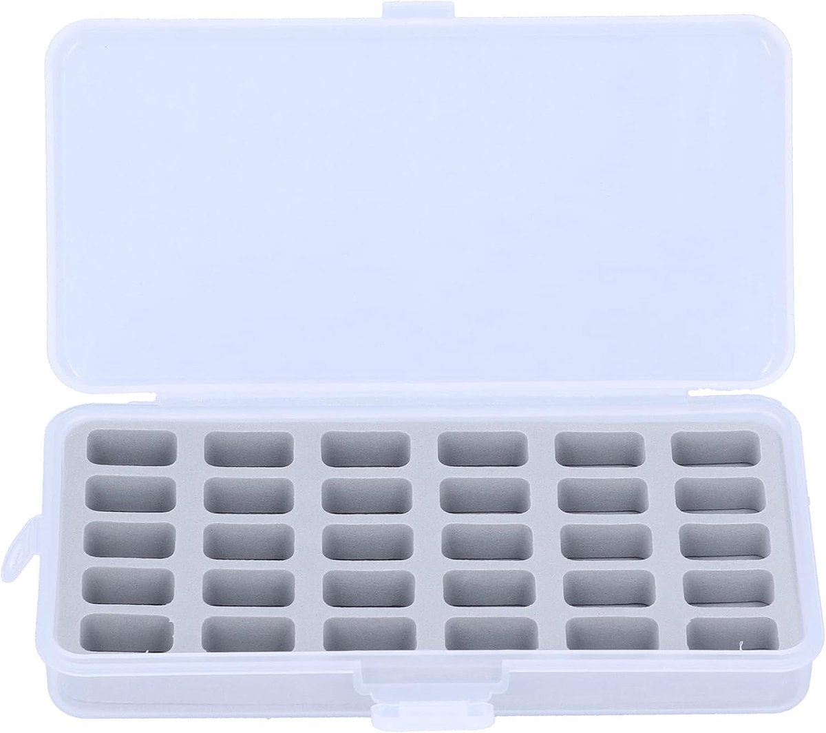 Spoelopbergdoos, 30 Slots Transparante Naaimachine-klossenorganisator Plastic Lege Spoelen Opbergkoffer Klossenhouder voor Naaiwerkopslag