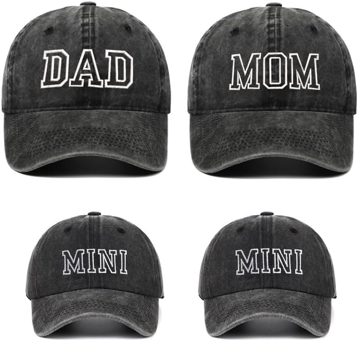 Honkbalpet DAD Mama MINI Ouder-Kind Baseball Caps Unisex Vintage Basecap Klassieke Katoenen Baseball Cap Verstelbare Baseballpet Familie Hoed Set voor Outdoor