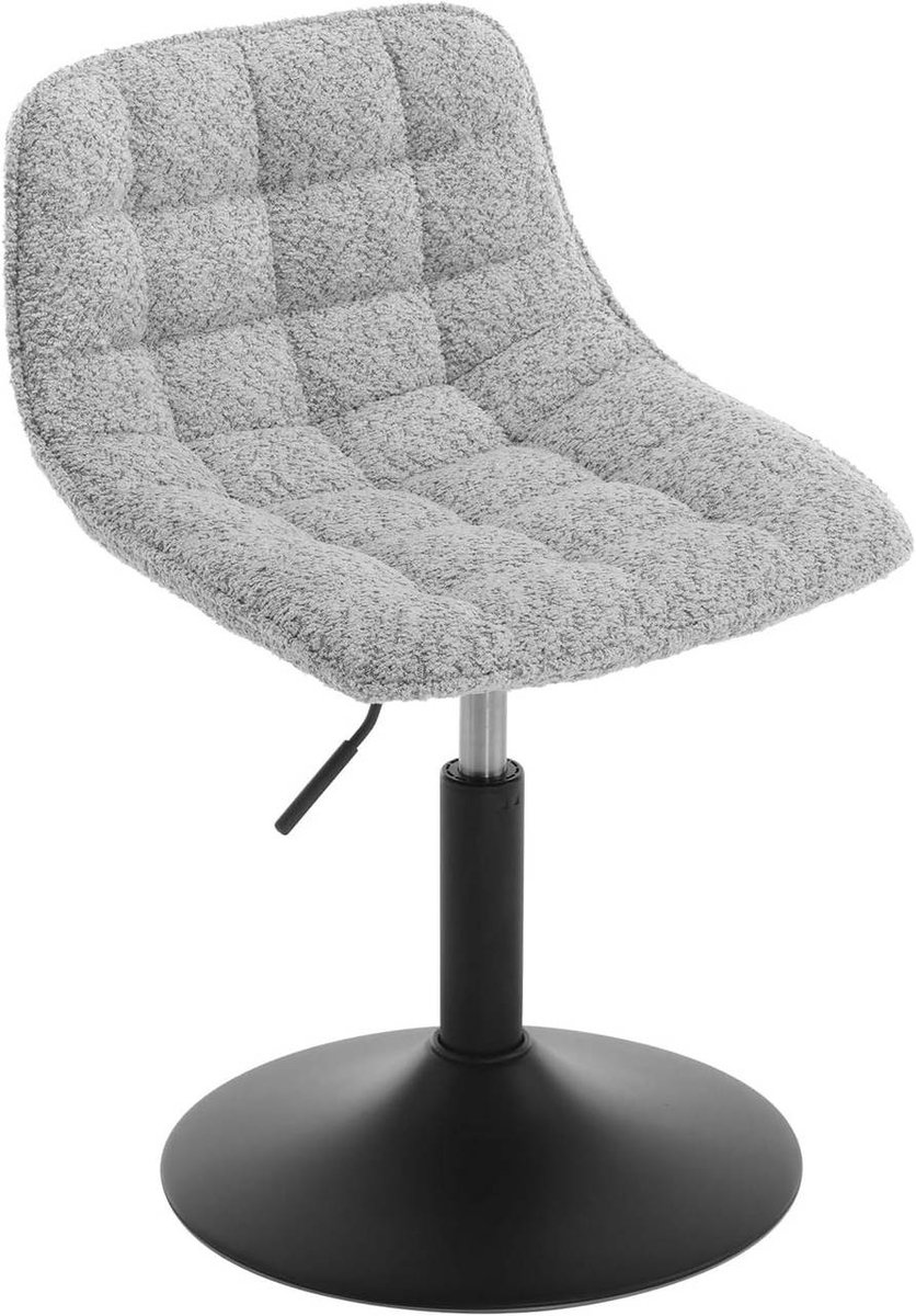 SureDeal® - make-upkruk - Make upkruk barkruk - Rugleuning - Gemaakt comfortabel chenille - 42,5x35x49,5 cm - Wit