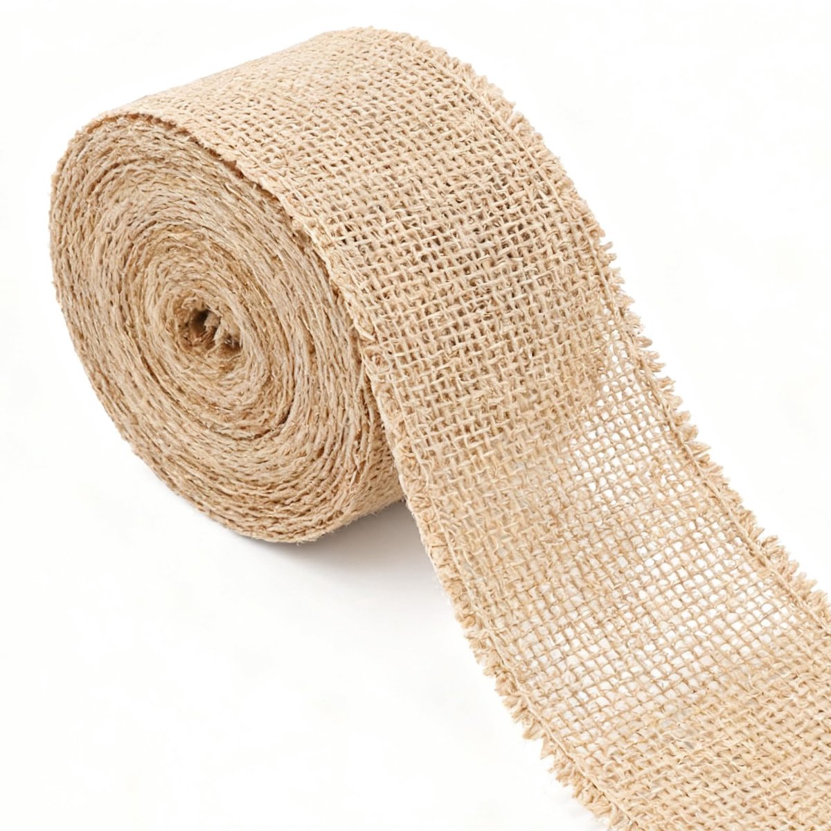 Jute lint 10 m x 6 cm – geschikt voor boeketten, kunsthandwerk en geschenkverpakkingen – natuurlijke linnen rol decoratief lint jute lint