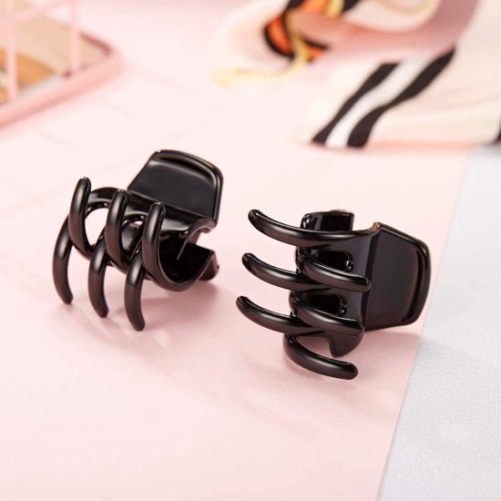 Haarklauwclips middelgrote haarklauwen haarstyling accessoires in 1,3 inch voor vrouwen meisjes, zwart — afbeelding 3
