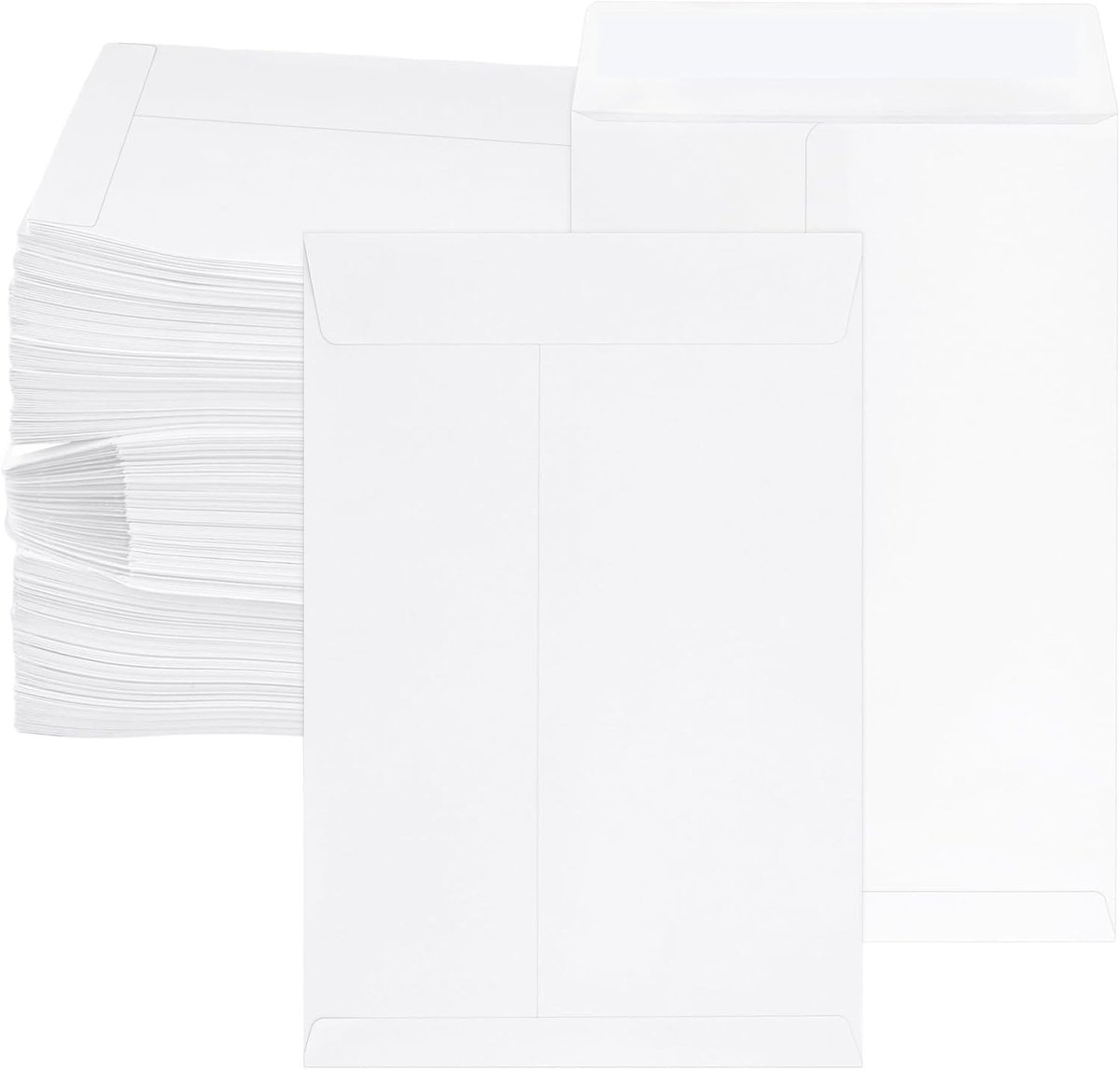 500 stuks zelfsluitende witte zakenveloppen C5/A5, 152 x 228 mm, 100 g/m², ideaal voor verzending, kantoor en thuisgebruik