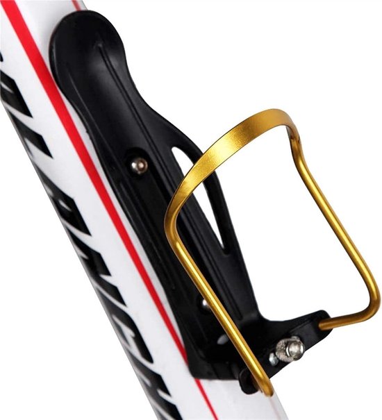 Fiets Bidonhouder - Flessenhouder Fiets - Fietstochten - Lichtgewicht Aluminium - 2 stuks - Goud — afbeelding 2