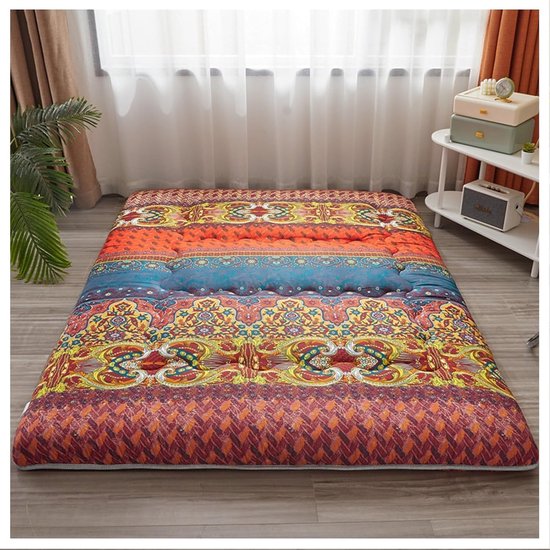 Futon Matras - Tatami Mat Vloermatras - Comfortabel Slapen - Opvouwbaar Ontwerp - 90x200cm - I — afbeelding 3