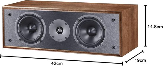 Monitor S12 C - Centrale Luidspreker - Home Cinema - Ingebouwde Spreker - 19 x 42 x 148 cm - Bruin — afbeelding 2